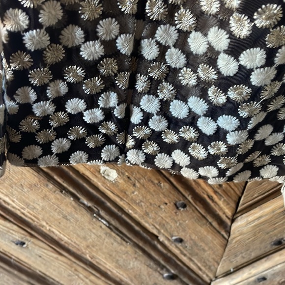 NWT Tory Burch blouse-skirt. Selling together. Beautiful gold cream navy sz 10 - Picture 4 of 6